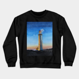 Lighthouse at Night Crewneck Sweatshirt
